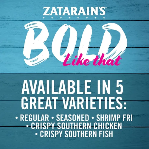 Miniatura 4 de Zatarain's Mezcla de pescado sazonado para rebozar, 5 libras, una caja de 5 libras de mezcla de condimentos para freír pescado, lo mejor
