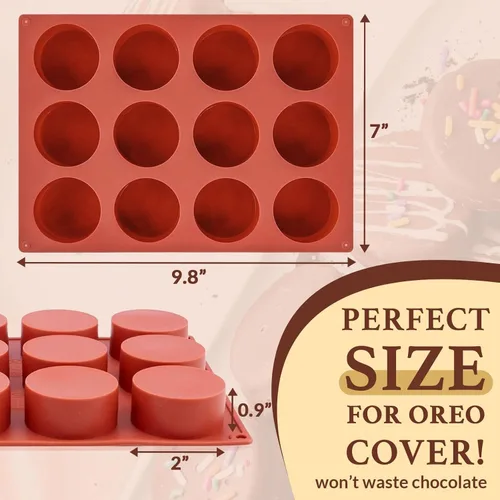 Miniatura 2 de Moldes de Chocolate, Molde y Raspador de Chocolate de Dubai para Barra Rellena, Molde Profundo Redondo de Chocolate para Caramelo de Barra