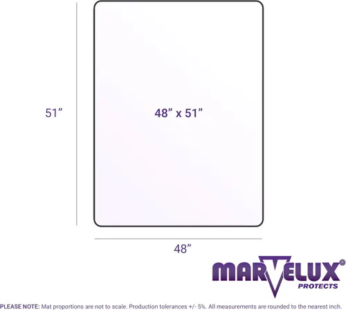 Miniatura 9 de Marvelux Tapete ecológico para silla de oficina grande para suelos de madera dura, protector de suelo duro rectangular duradero, tapete de polímero