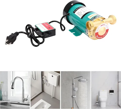 Miniatura 2 de Bombas de presión, 115 V/60 Hz, salida de 1 pulgada, bomba de presión de agua de 120 W, bomba automática de refuerzo de ducha para el hogar