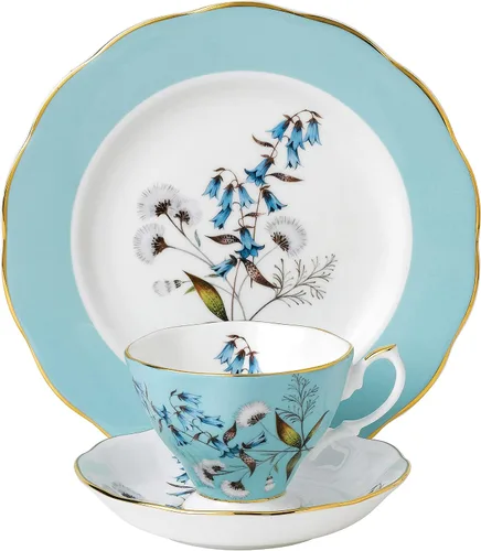 Miniatura 22 de Royal Albert 100 años 1990 - Juego de 3 piezas (taza de té, platillo y plato de 8")