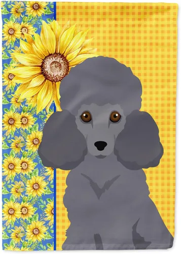 Miniatura 121 de Caroline's Treasures WDK5331CHF - Bandera de verano con diseño de girasoles rojos y blancos, manga grande, para porche, para colgar en la pared