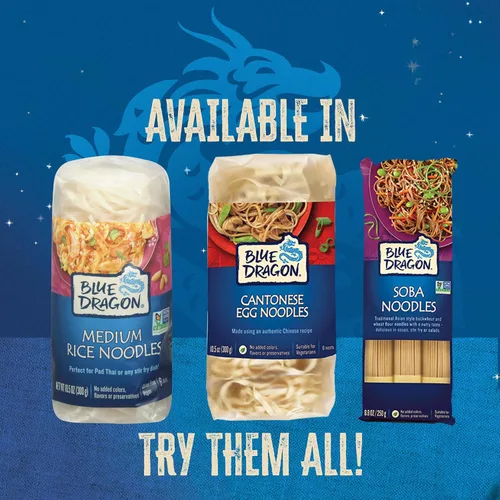 Miniatura 7 de Blue Dragon Nidos finos de fideos de huevo cantonés, 10.58 onzas (paquete de 1) cuatro ingredientes simples Pre-porciones en 6 nidos Apto