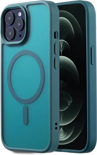 Miniatura 43 de Funda magnética fuerte para iPhone 12 Pro Max [Protección de grado militar de 10 pies] Compatible con MagSafe, funda protectora a prueba de golpes