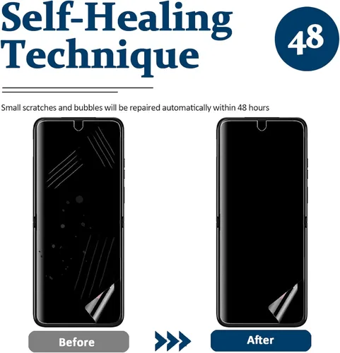 Miniatura 4 de Miimall - Protector de pantalla transparente HD para Motorola Razr+, 2 + 2 unidades, 2 unidades, parte delantera + interior, sin burbujas, cobertura