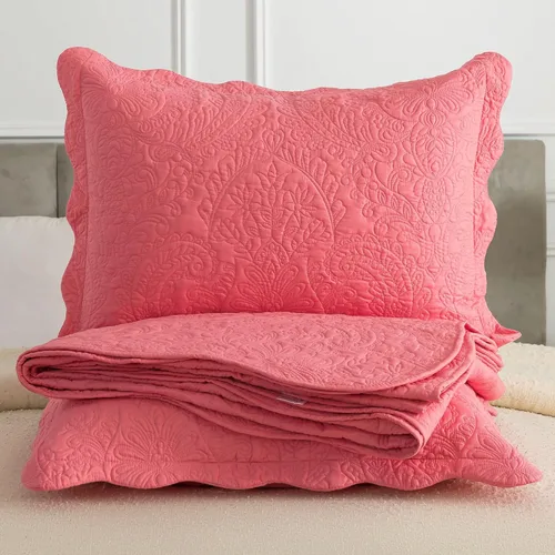 Miniatura 187 de HoneiLife - Juego de colcha de tamaño Queen, juego de ropa de cama de pana bordada de 3 piezas, colcha de lujo, ligera, cálida, para todas las Pana