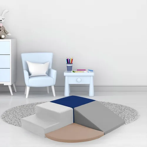Miniatura 2 de Playtime Essentials - Juego de bloques de espuma para escalar esquinas de 4 piezas para niños pequeños, juego suave para interiores y bebés