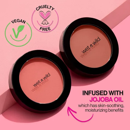Miniatura 4 de wet n wild - Rubor «Color Icon», brillo natural mate sin esfuerzo y mezcla perfecta, lujosamente infundido con aceite de jojoba suave, libre