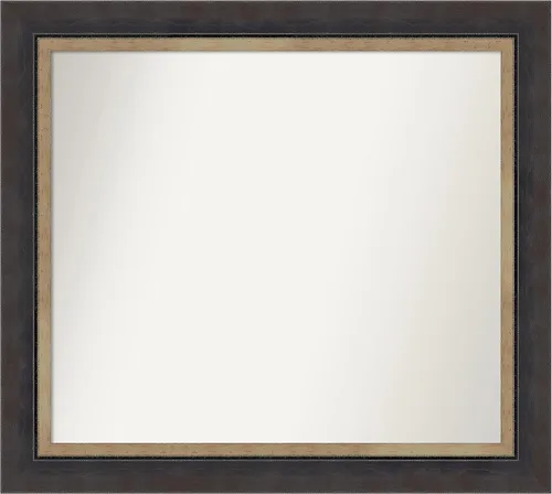 Miniatura 308 de Amanti Art Espejo personalizado, espejo de baño negro Astor, espejo de pared o espejo de tocador de baño sobre el fregadero (25 x 25 pulgadas)