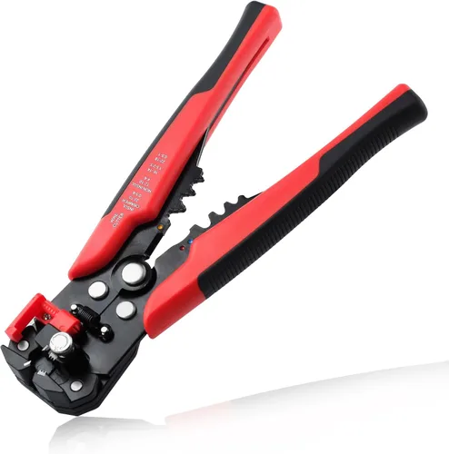 Miniatura 12 de Cortadores y pelacables de alambre, pelacables de precisión Awg, herramienta pelacables eléctrica resistente, negro, acero al cromo vanadio CR-V