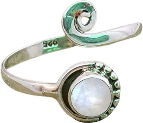Miniatura 61 de Gemstone Stone Toe Ring 925 Sterling Silver Feet Body Jewellery Handame Toe Ring Gemstone Adjustable Toering For Girls Women Gift Jewellery