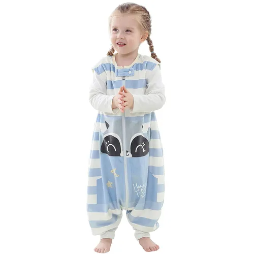 Miniatura 10 de MICHLEY Manta unisex para bebé, saco de dormir sin mangas con pies, gato, 1-3T