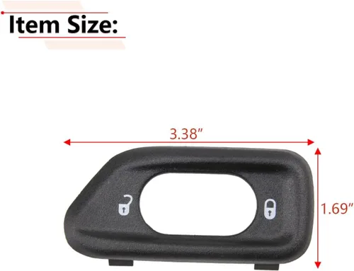 Miniatura 4 de RLB-HILON Bisel de interruptor de bloqueo de puerta, compatible con Jeep Wrangler JK, para 2011 2012 2013 2014 2015 2016 2017 2018 año