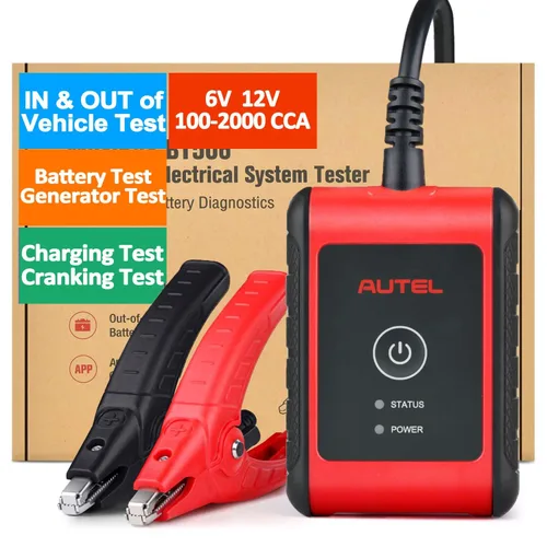 Autel MaxiBAS BT506 - Probador de batería de automóvil, analizador Lite of BT508/BT608, 6v 12v 100-2000 CCA, conductancia adaptativa, prueba del