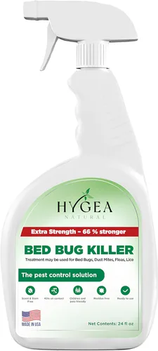 Miniatura 11 de Hygea Natural Spray de viaje natural extra fuerte para chinches y ácaros, tamaño aprobado por la TSA, apto para niños y mascotas, sin manchas