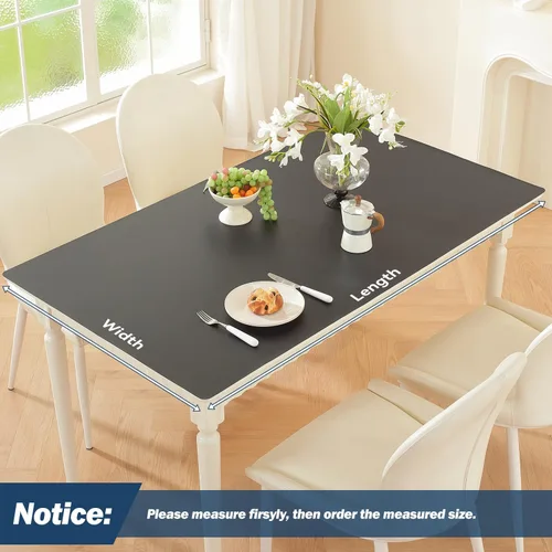 Miniatura 17 de Protector de mesa transparente de 12 x 36 pulgadas, 1.5 mm de grosor, cubierta de mesa de plástico impermeable, protector de mesa transparente