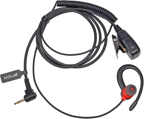 HYS Auricular Walkie Talkie en forma de G con micrófono PTT, gancho de oreja para Motorola T200TP T260 T260TP T402 T460 T465 T600 T605 T800 MH230R