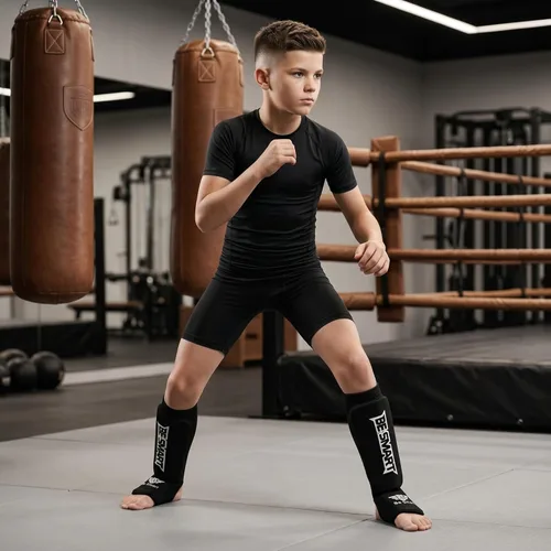 Miniatura 6 de Be Smart Espinilleras de Muay Thai MMA Kickboxing para Niños, Adultos, Jóvenes, Hombres y Mujeres, Protector de Empeine para Entrenamiento, Equipo