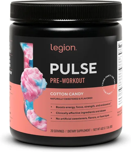 Miniatura 27 de LEGION Pulse Pre Workout - Bebida preentrenamiento de óxido nítrico totalmente natural para aumentar la energía, sin creatina, endulzada
