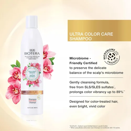 Miniatura 2 de Biotera Ultra Color Care Shampoo Prolongs Vivid Color-Treated Hair Microbiome Friendly Vegan & Animal Test-Free Paraben & Sulfate Free