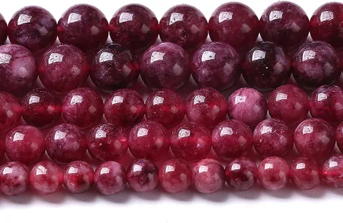 Miniatura 19 de Cuentas de jade verde chino natural, piedras preciosas, cuentas redondas sueltas para hacer joyas, pulsera DIY, collar, 8mm, 45 piezas, 15 pulgadas