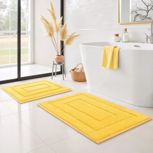Miniatura 19 de GRANNY SAYS Alfombras de baño antideslizantes, lavables, extra suaves y absorbentes de agua para baño, alfombra de baño peluda de felpa, alfombra