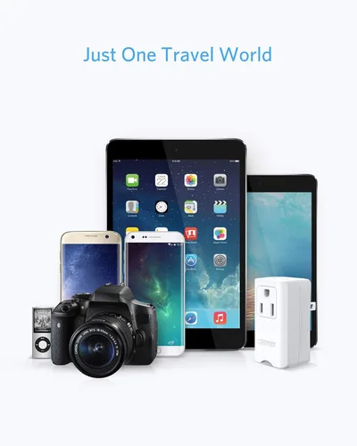 Miniatura 7 de BESTEK Adaptador de enchufe de viaje en todo el mundo, adaptador de enchufe de entrada dual de 100-250 V, adaptador universal de viaje todo en uno
