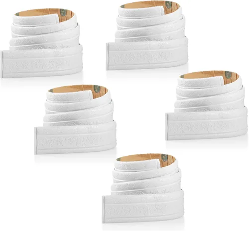 Miniatura 2 de TaoBary Moldura de espuma flexible autoadhesiva con borde 3D, líneas decorativas de pared adhesivas para despegar y pegar, para el hogar, oficina