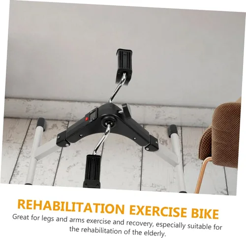 Miniatura 7 de GANAZONO Ejercitador de pedal de bicicleta estática con engranajes, práctica máquina de rehabilitación para piernas, brazos para personas mayores