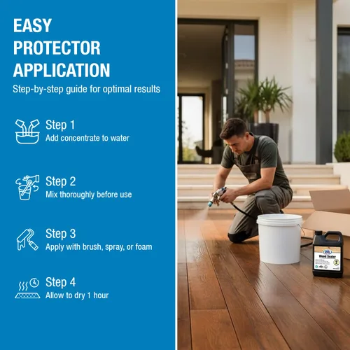 Miniatura 7 de Rain Guard Water Sealers - Sellador de madera - Protección penetrante repelente al agua para todas las superficies de madera porosa - Sellador