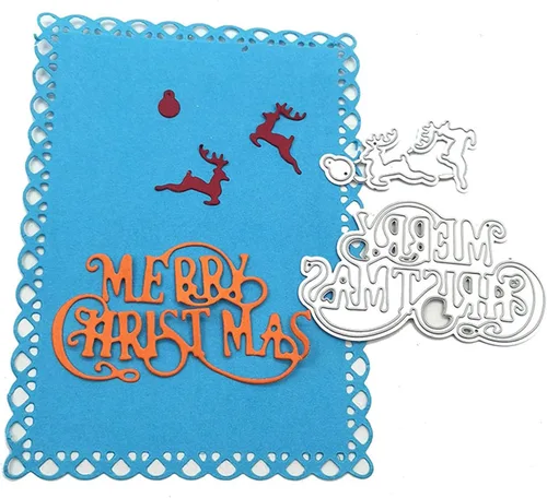 Miniatura 3 de Plantillas de corte de metal para Navidad DIY, plantilla de estampado en relieve para álbum de recortes, creación de tarjetas, molde para álbum