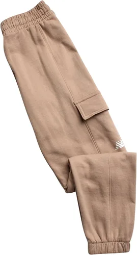 Miniatura 37 de New Balance Pantalones deportivos para niña, forro polar de mezcla de algodón suave con cordón y bolsillos (tallas 8-16)