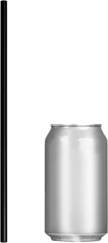 Miniatura 3 de Pajitas de vaso desechables - 10 pulgadas de alto (negro, 250)