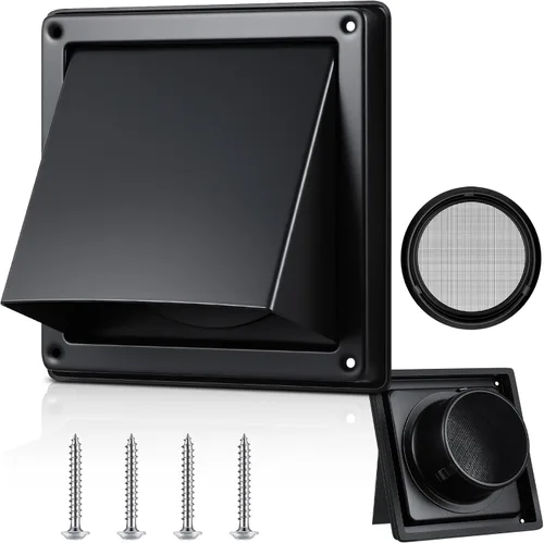 Miniatura 13 de Gisafai Cubierta de Ventilación de Secadora de 4 Pulgadas para Exteriores con Pantalla de Acero Inoxidable, Cubierta de Ventilación de Escape