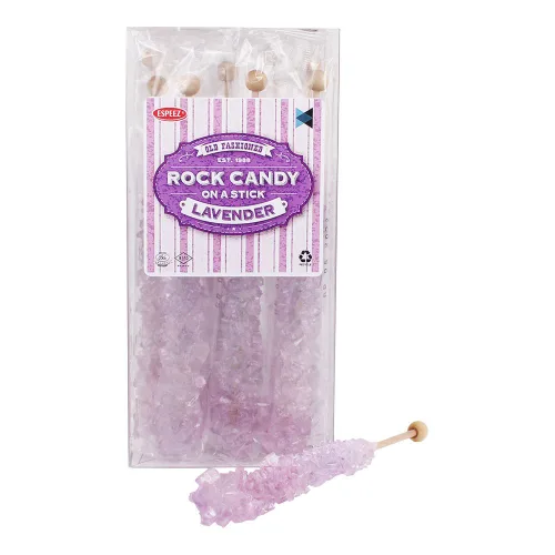 Miniatura 68 de Palitos de caramelo de roca extragrandes: 12 paletas de cereza rosa – envueltas individualmente – Palitos de caramelo de roca de cristal