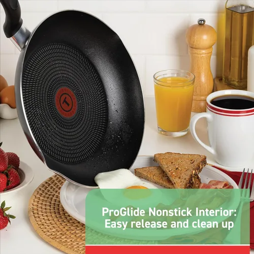 Miniatura 4 de T-fal B36282 Sartén Antiadherente Profunda con Tapa para Uso Diario con Asas Ergonómicas que se Mantienen Frescas Utensilios de Cocina, 12 Pulgadas