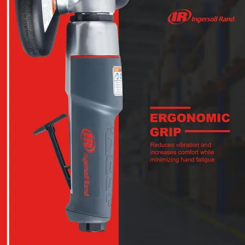 Miniatura 5 de Ingersoll Rand 3445MAX Amoladora angular neumática/herramienta de corte, rueda de 4.5 pulgadas, 12.000 rpm, 0.88 hp, rosca 5/8"-11, escape trasero