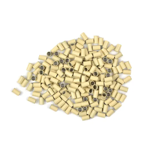 Miniatura 13 de 1000 piezas de microanillos de 0.134 in, cuentas de enlaces de microanillos sin silicona, tubos de cobre para extensiones de cabello