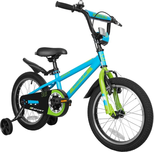 Miniatura 14 de WEIZE Bicicletas para niños, bicicleta estilo BMX para niños y niñas de 4 a 12 años de edad, bicicleta para niños con asiento ajustable, ruedas