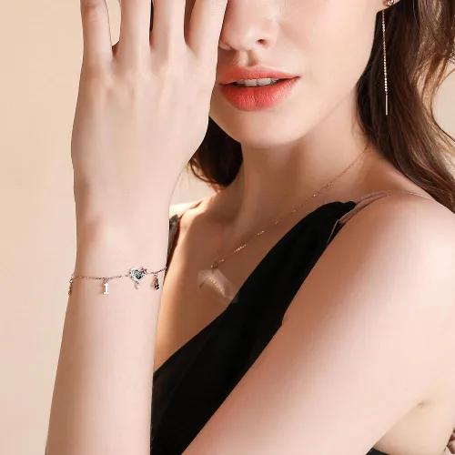 Miniatura 5 de Collar con dije de plata de ley 925 con circonita cúbica 5A para el día de la madre, cumpleaños, día de San Valentín, colección de joyas, regalos