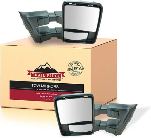 Miniatura 85 de Trail Ridge Juego de espejos de remolque de 2 piezas para el lado del conductor y del pasajero compatible con Ford F-150 FO1320479 FO1321479