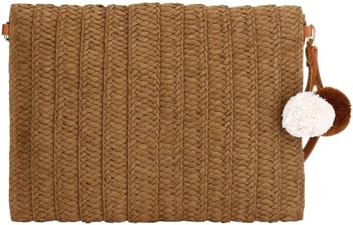 Miniatura 3 de MilkyWay Bolso de mano tejido bolso de mano de paja para verano playa fiesta bolso de paja tejido sobre