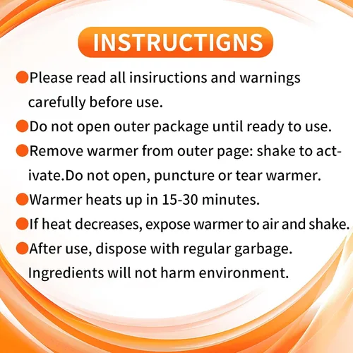 Miniatura 7 de Hand Warmers Disposable - Up to 15 Hours of Heat - 10/50/100/200 Pack Super Long Lasting Air Activated Warmers, All Natural, Portable for Body