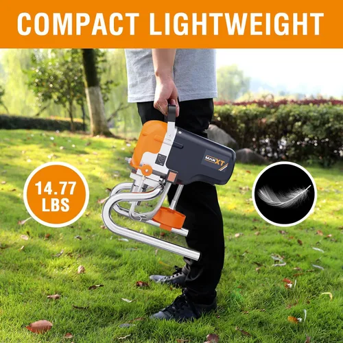 Miniatura 3 de MAXXT Pulverizadores de Pintura Sin Aire, Pulverizador de Pintura Motorizado de 3300PSI con Soporte, Máquina de Pintura de Alta Eficiencia
