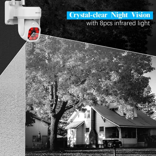 Miniatura 7 de (2026 Update) 5MP Wireless Security Camera 10.2" IPS Monitor 10CH NVR, Dual-Band 2.4/5.8GHz WiFi, Dual Antenna Stronger Signal 130° Wide Angle