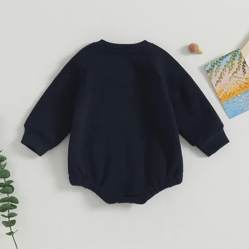 Miniatura 4 de Kayotuas Ropa neutra para bebé, linda sudadera de manga larga de gran tamaño, suéter de forro polar cálido