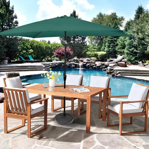 Miniatura 6 de Pure Garden - Soporte para paraguas – Base de sombrilla independiente rellenable de 50 libras – Llena de arena para uso al aire libre en cubiertas