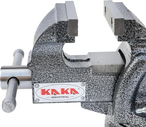 Miniatura 8 de KAKA INDUSTRIAL Prensas de banco de 3 pulgadas de ancho de mandíbula, apertura de mandíbula de 3.5 pulgadas, Base giratoria resistente