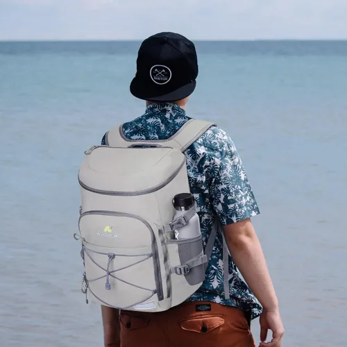 Miniatura 7 de N NEVO RHINO Mochilas Enfriadoras Aisladas a Prueba de Fugas 36/54 Latas, Mochila Enfriadora Aislada Portátil Ligera Impermeable para Hombres