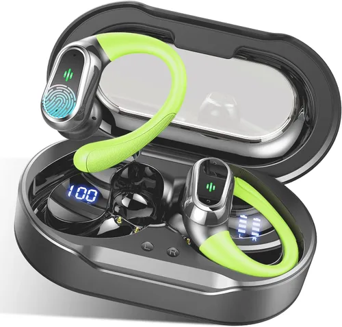 Miniatura 13 de Auriculares inalámbricos, auriculares Bluetooth 5.4 2026 deportivos, 60 horas estéreo de alta fidelidad con graves profundos con micrófono ENC